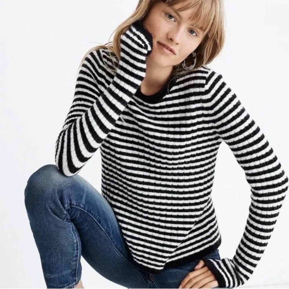 EUC Madewell Colette Sweater in Leamore Stripe
